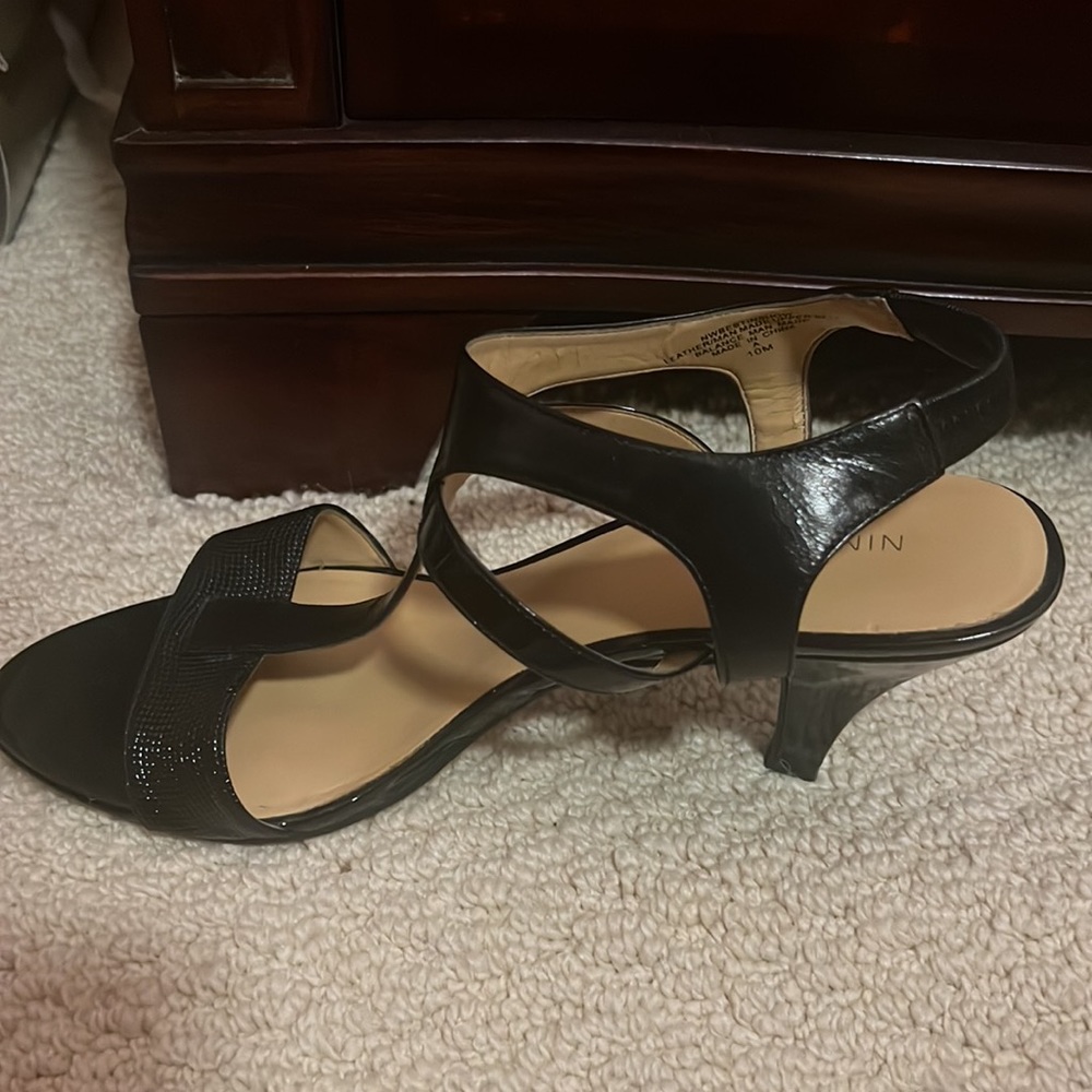 Nine West - Black “strap style” heels